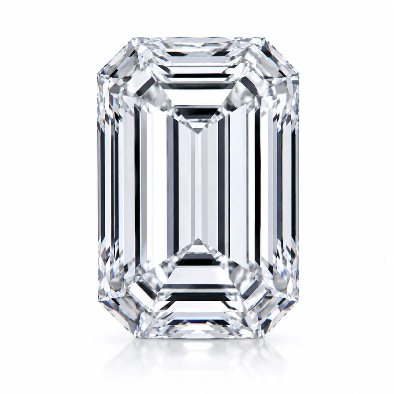 Emerald cut loose diamond